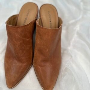 Lucky Brand Leather Mules Women's Size 10